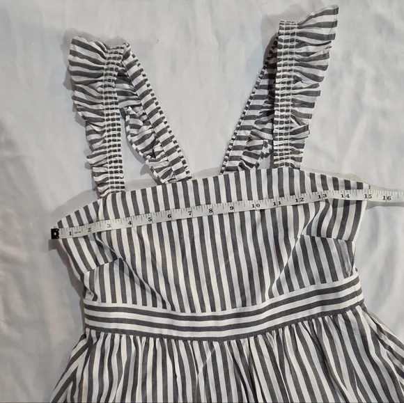 Madewell Striped Ruffle-strap Empire Dress - Picture 11 of 12